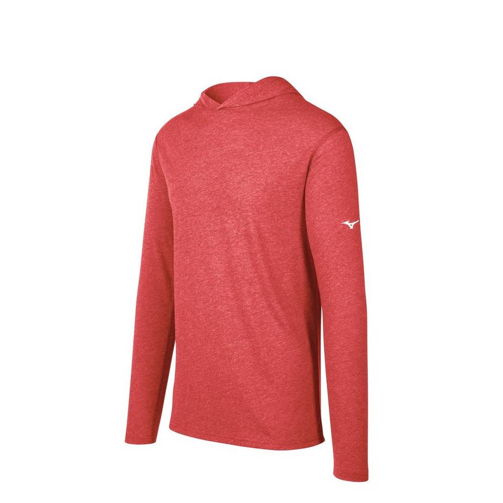 Mens Mizuno Inspire Hoodie Red Philippines (UMLABW670)